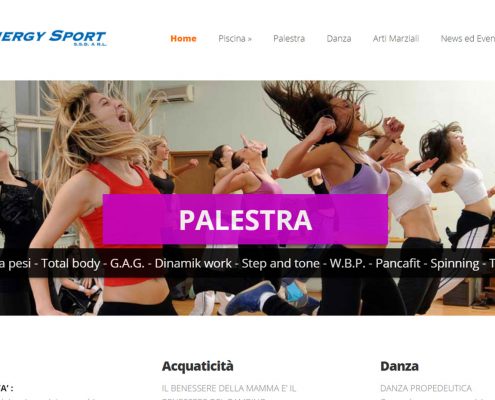 Sito web responsive per Energy Sport